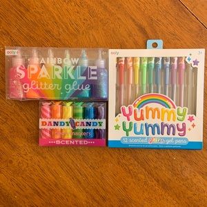 Brand New Ooly Bundle - Gel Pens, Neon Markers and Glitter Glue